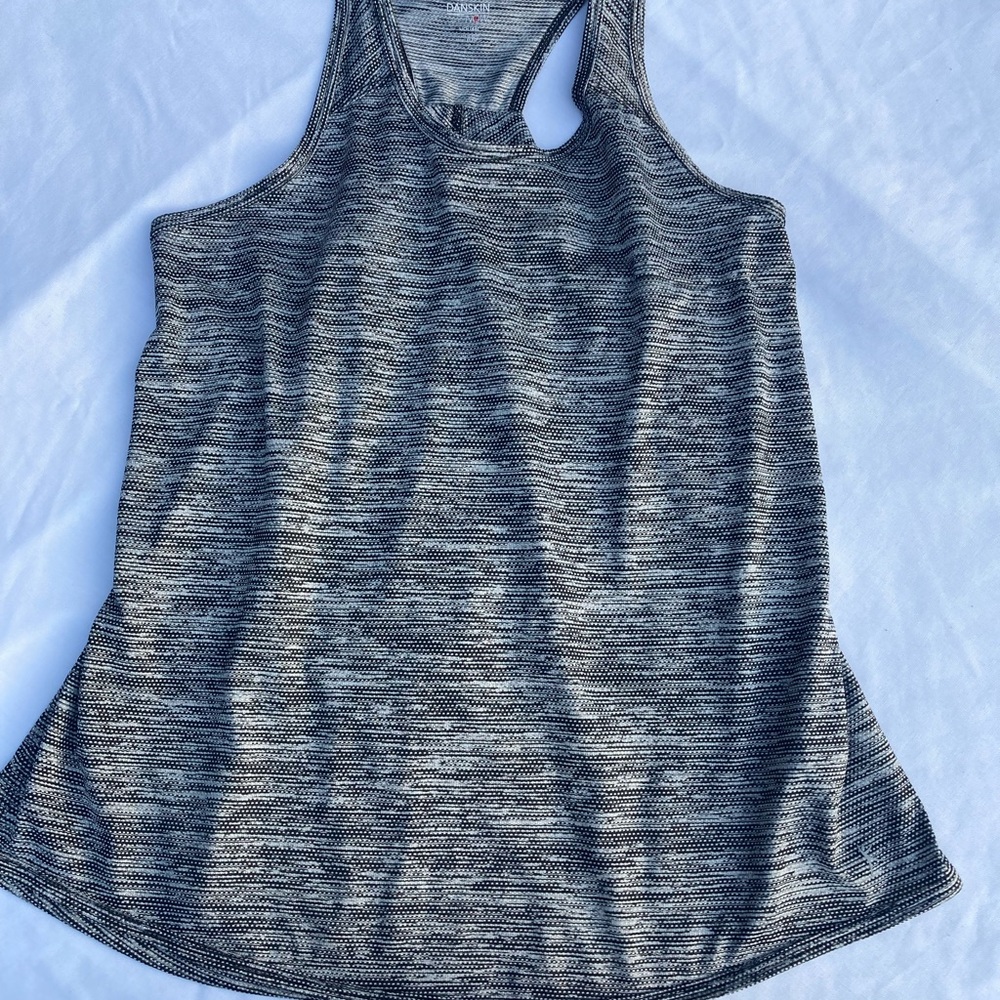 Danskin Now Black and White Tank Top